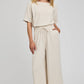 ARLO WIDE LEG LINEN BLEND PANT