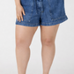THE LYRA DRAWSING DENIM SHORTS