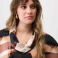 SATIN ABSTRACT BOXY PRINT TUNIC