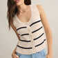 SYCAMORE STRIPE SWEATER VEST ZW251321