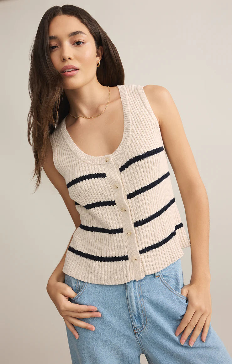 SYCAMORE STRIPE SWEATER VEST ZW251321