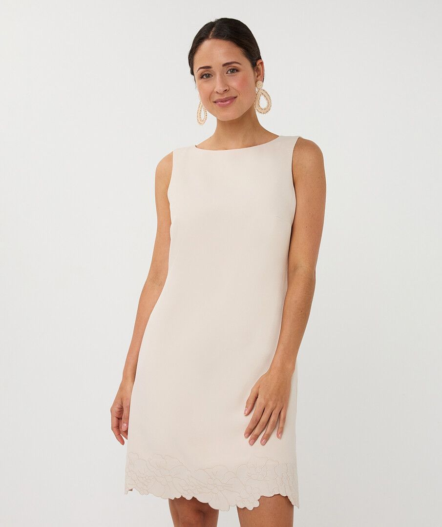 THE ELLERY  SLEEVELESS FLOWER BOTTOM DRESS