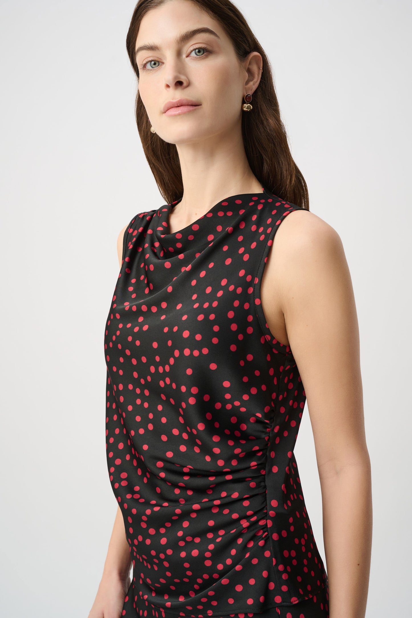 Polka Dot Recycled Satin Top 264117