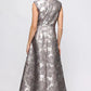 THE CLAIRA PRINTED CAP SLEEVE GOWN