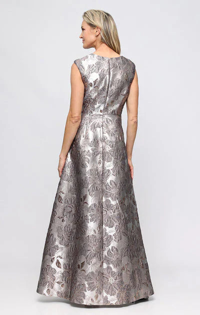 THE CLAIRA PRINTED CAP SLEEVE GOWN