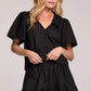 ZAYLAH S/S BUTTON FRONT TOP