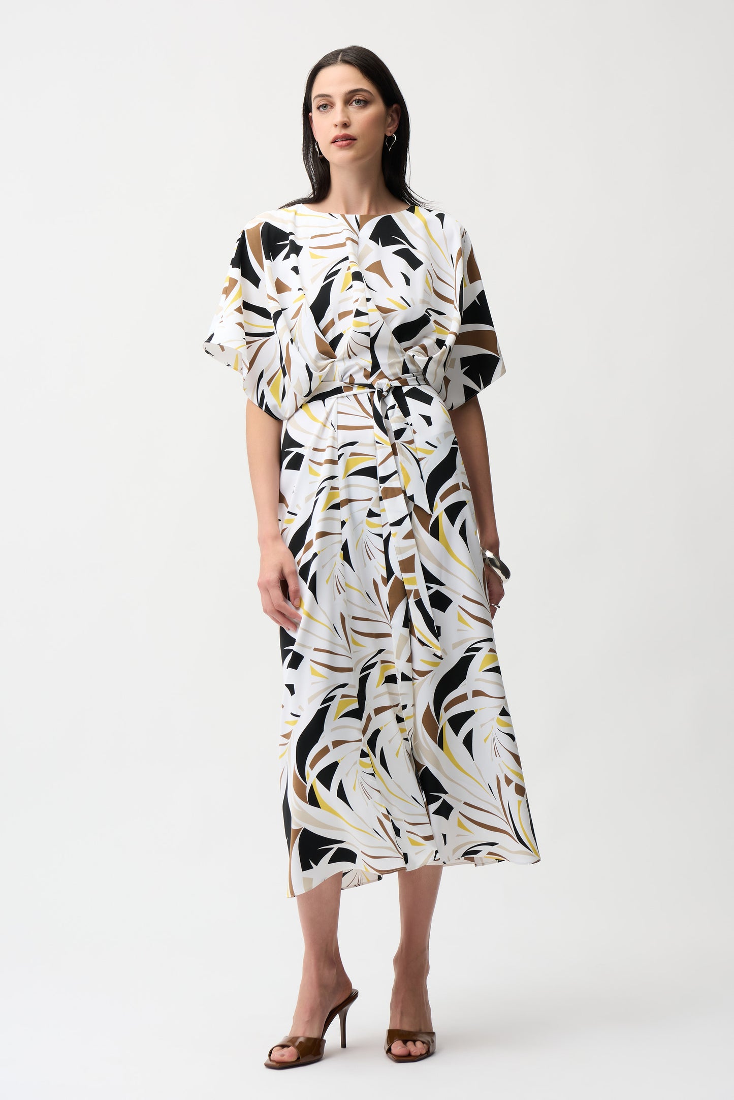 ABSTRACT WRAP DRESS