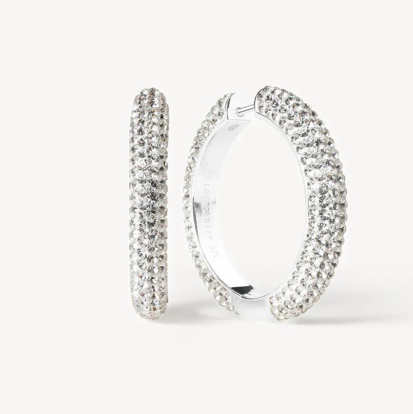 HILLBERG AND BERK LARGE SPARKLE HOOPS