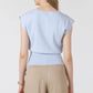 THE KIT PLEAT LIGHTWEIGHT V NECK SWEATER
