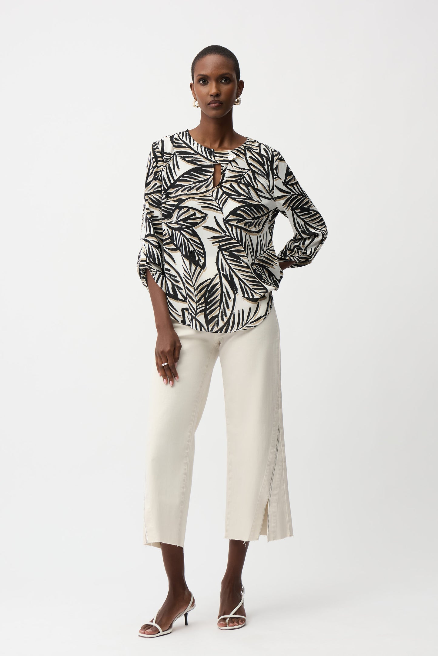 FLORAL HIP LENGTH TOP