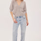HILDA   PUFF SLEEVE BUTTON UP CARDI