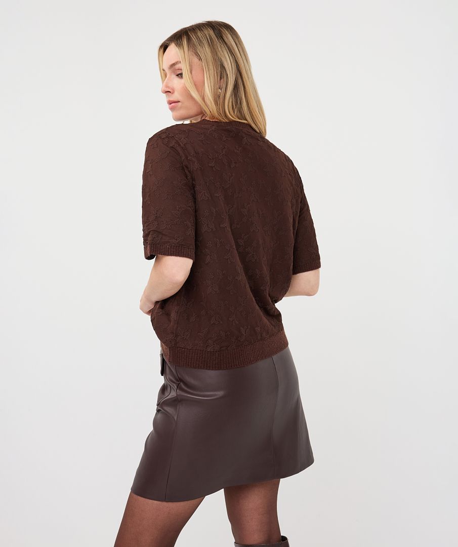 COLBY S/S LACE SWEATER