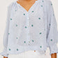 MARIAH BUTTON FRONT LINEN TOP