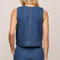 SUN SEEKER DENIM TANK
