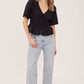IONA COTTON TIE FRONT TOP