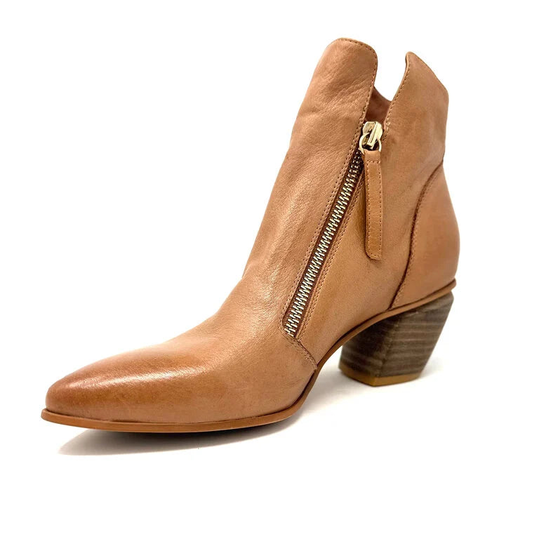 JAZZY DOUBLE ZIP HEELED BOOT
