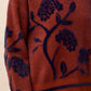 THE TARA CREW NECK FLOWER SWEATER