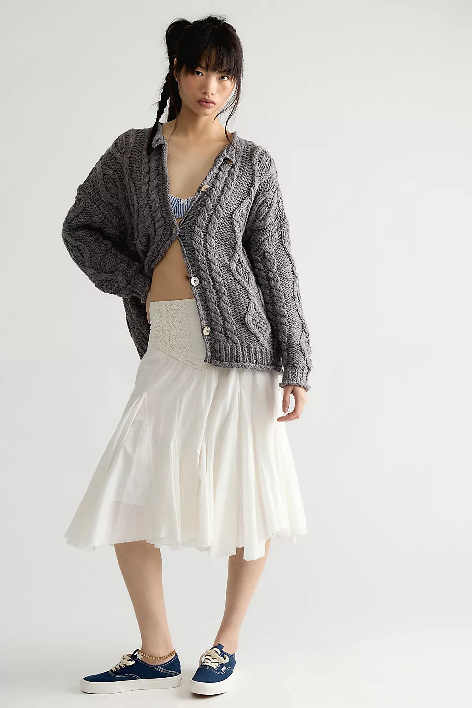OPAL ROLLNECK KNIT CARDI
