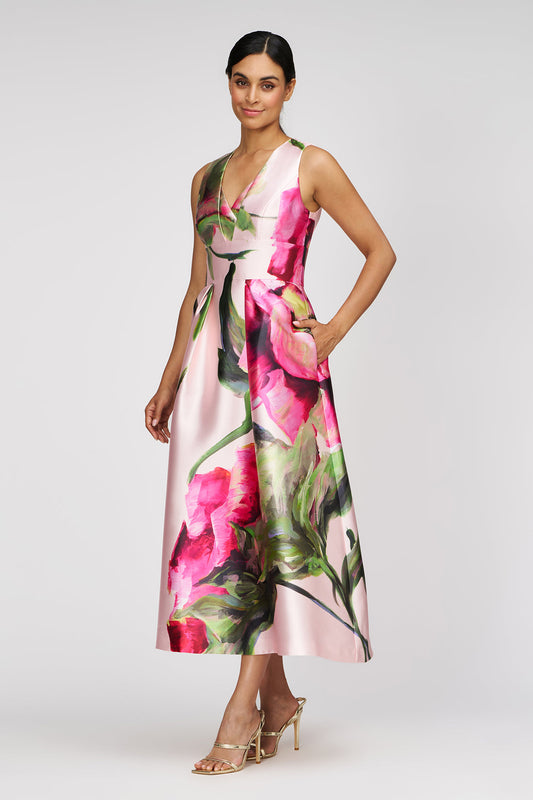 REGINA TEA LENGTH DRESS