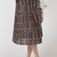 THE PERLA SMOCKED WAIST MIDI SKIRT