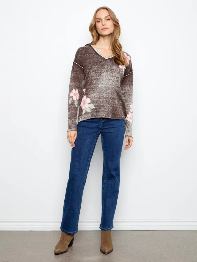 CARTER REVERSIBLE FLORAL SWEATER