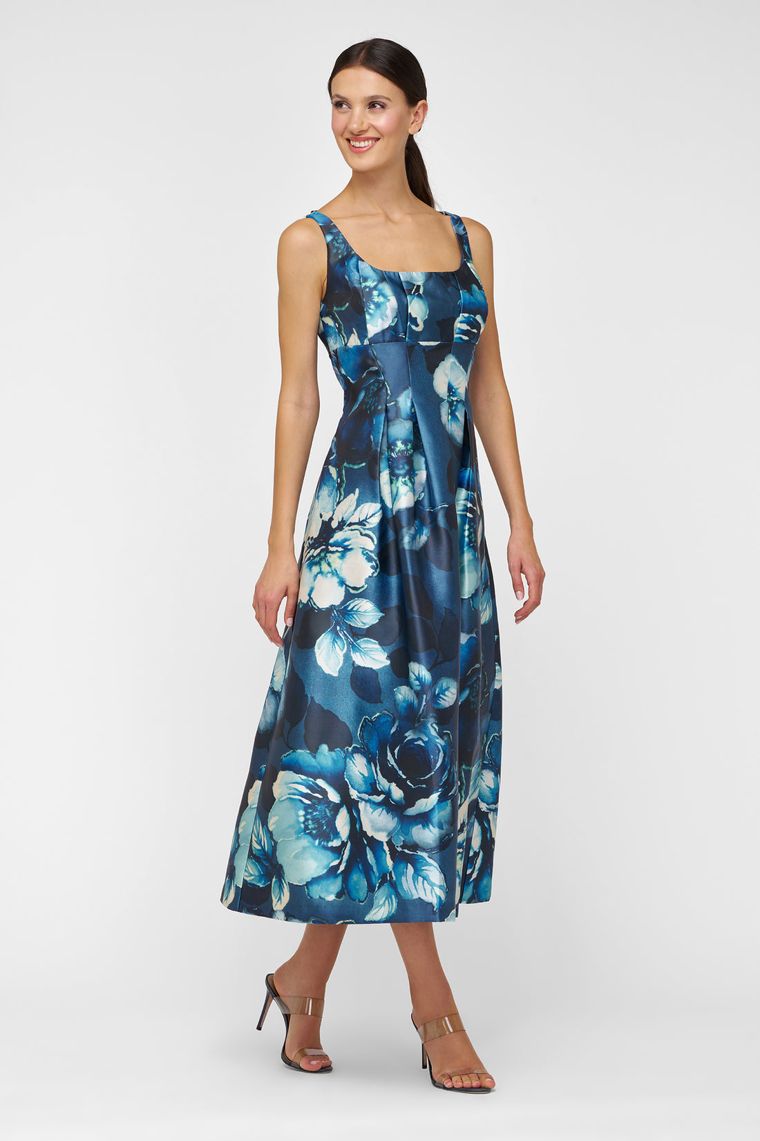 JUNE TEA LENGTH FLORAL DRESS
