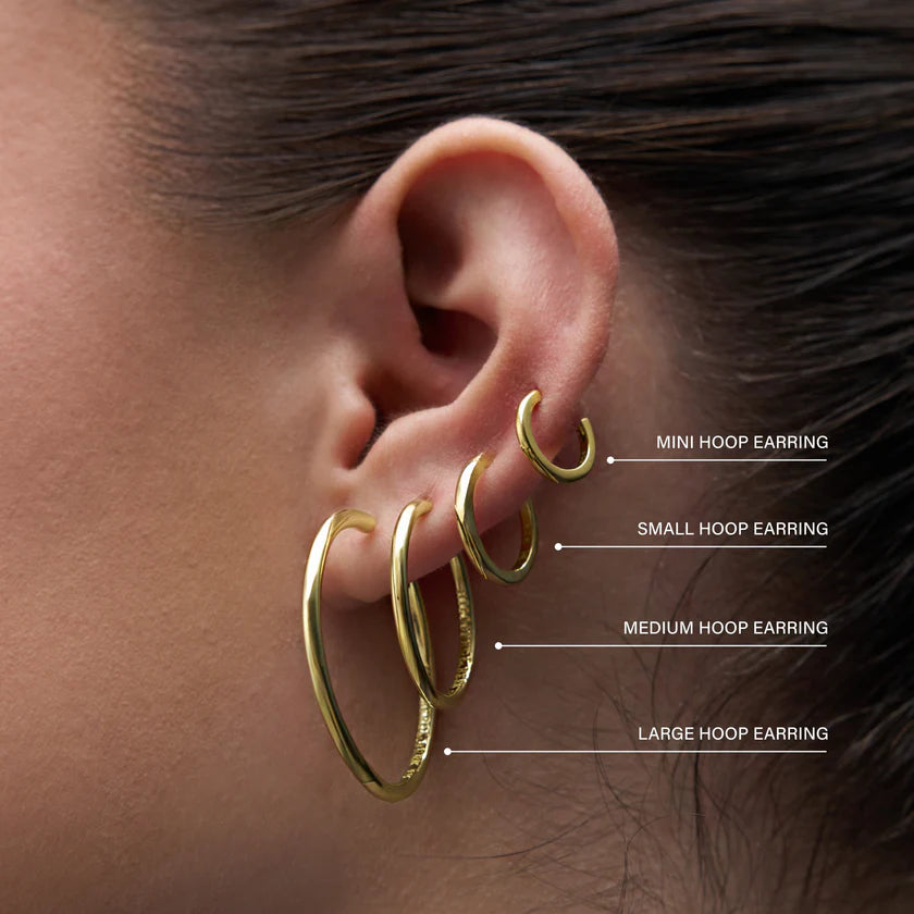 LARGE SOLID HOOPS BY HILLBERG