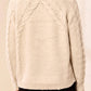THE MACI CREW NECK W/ CABLE DETAIL SWEATER