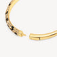 HILLBERG AND BERK SPARKLE BANGLE LEOPARD