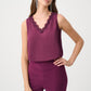 SATIN LACE TANK BY JR