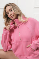 THE KRISTI HALF ZIP UP SWEATSHIRT