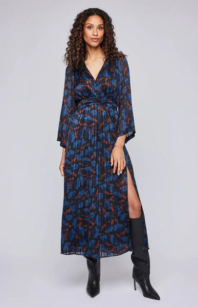 FABIENNE LONG WRAP DRESS GF-8716