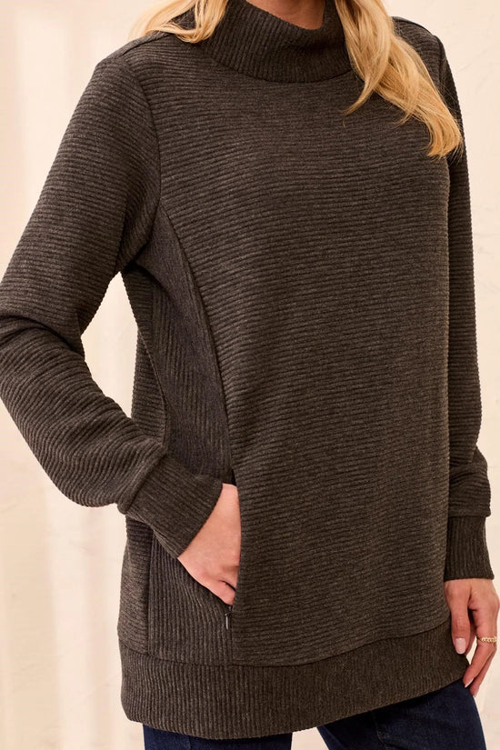 BONNIE L/S TUNIC W/ INVISIBLE POCKETS