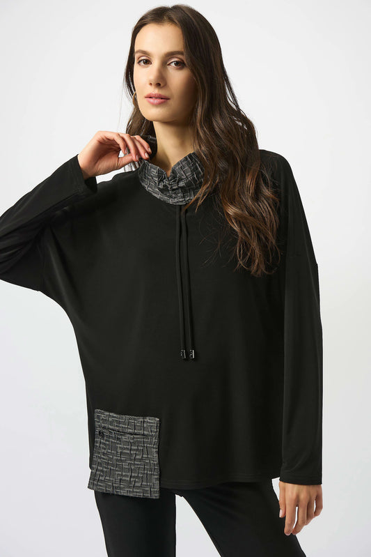 Silky Knit & Novelty Boxy Top 253052