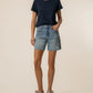 HAILEY HIGH RISE SHORT W/ RAW HEM