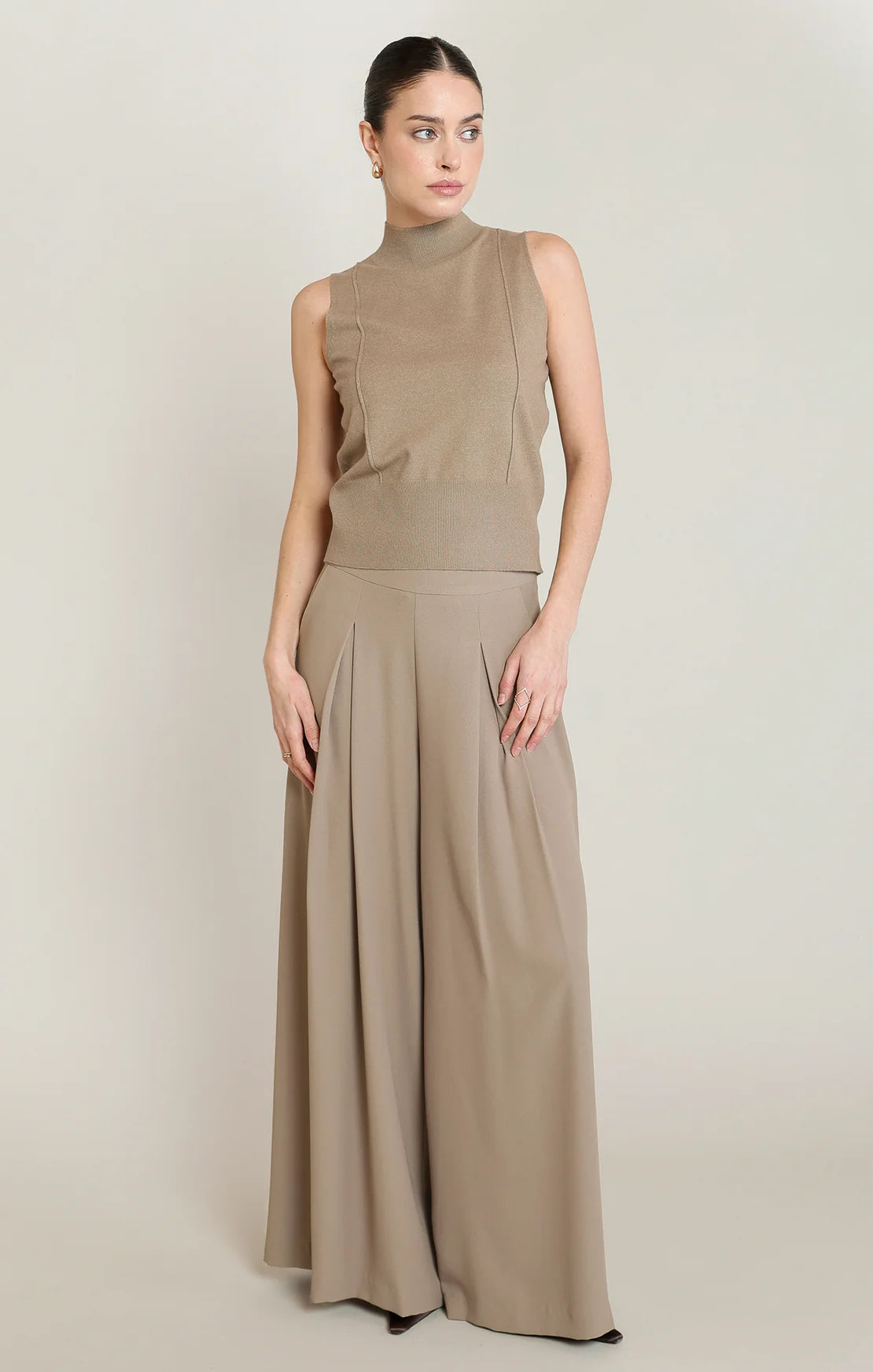 THE SHEILA  MOCK NECK TOP
