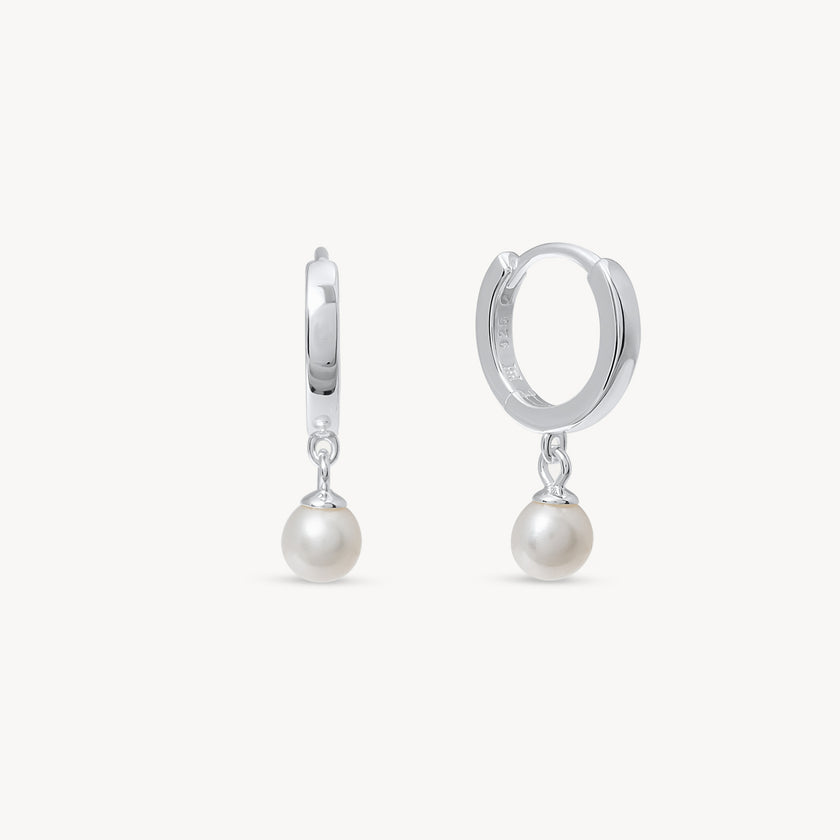 HILLBERG AND BERK PEARL DROP HOOPS