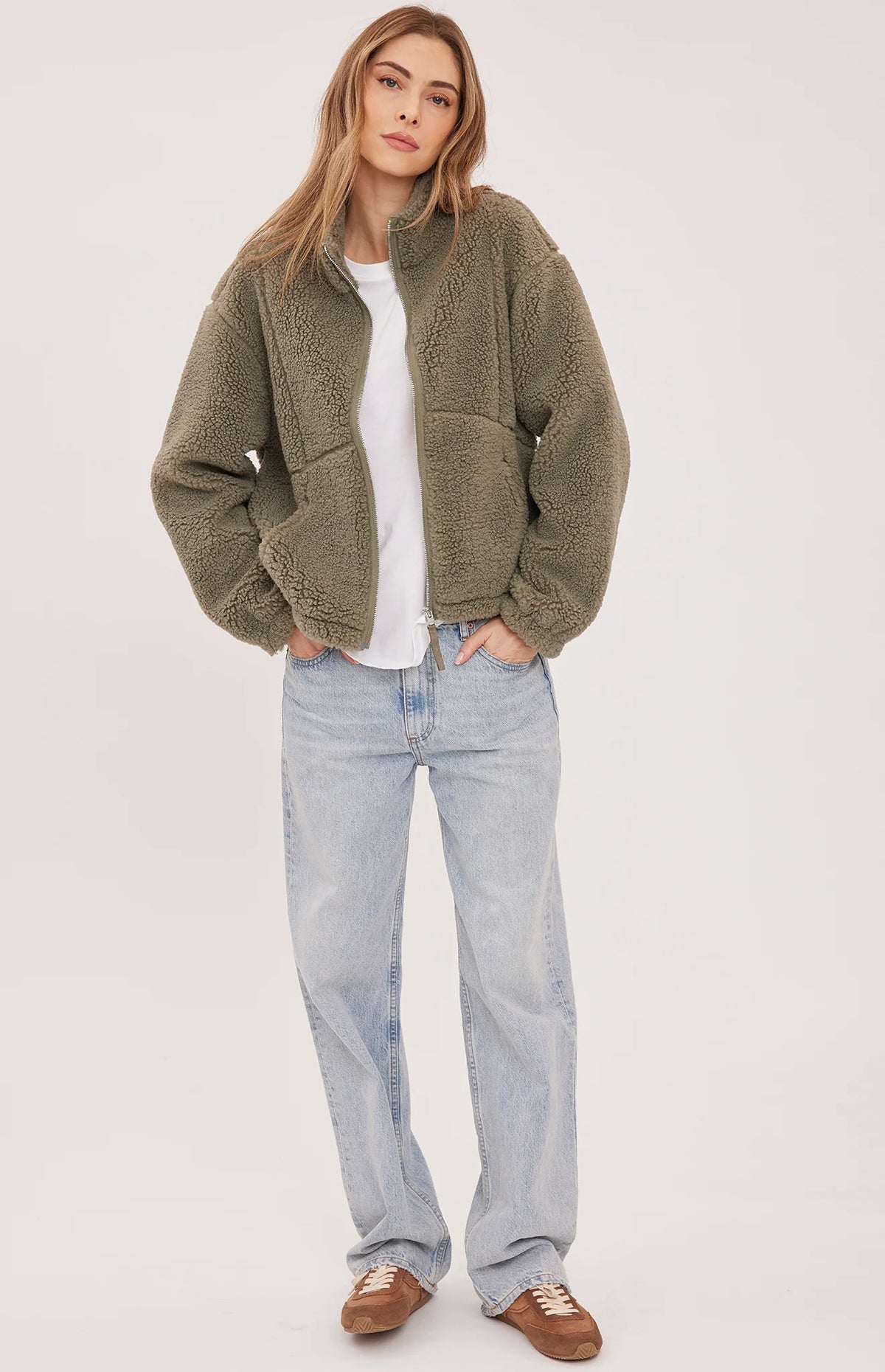 CAMDEN ZIP UP SHERPA JACKET
