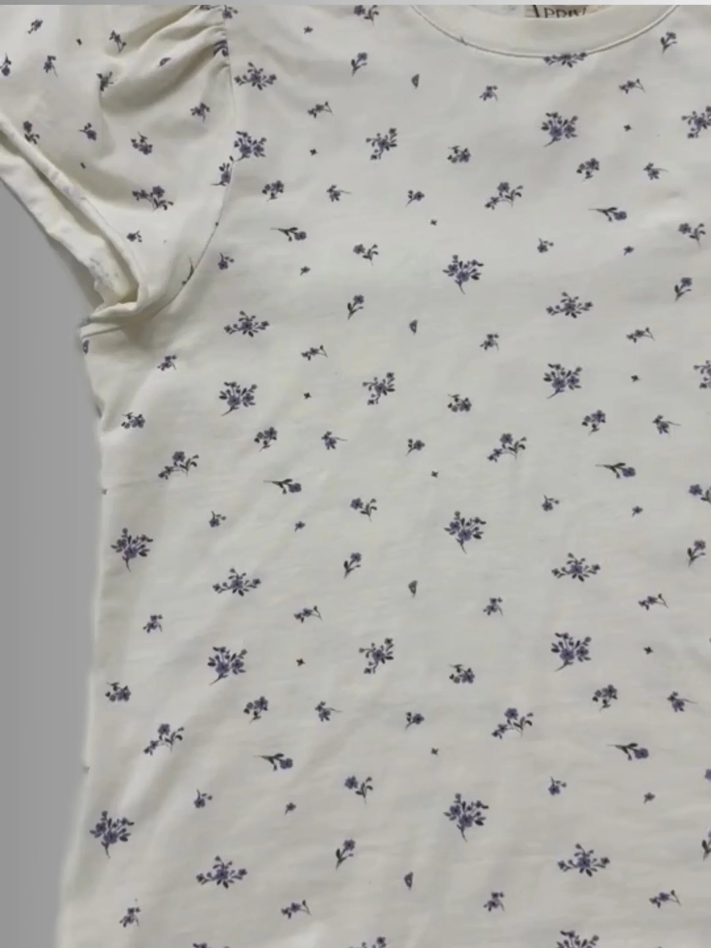 COLETTE FLORAL RUFFLE TEE