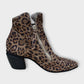 JAZZY ANIMAL PRINT HEELED ANKLE BOOT