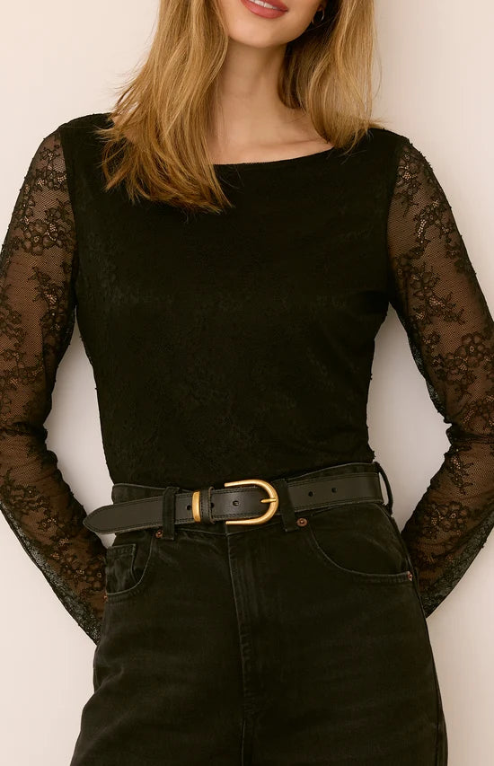 BELLA LONG SLEEVE LACE TOP