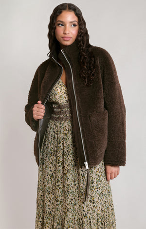 THE BERLIN FAUX SHEARLING JACKET