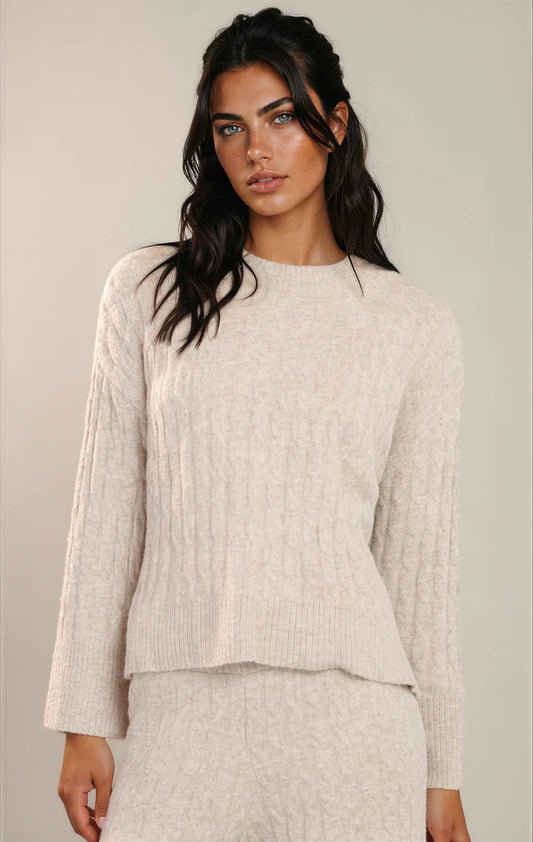 THE MARCY CABLE KNIT SWEATER