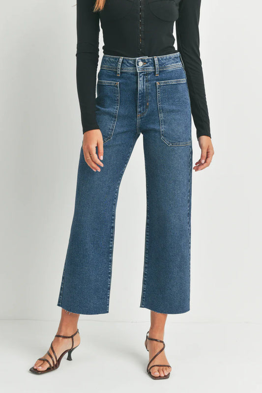 UTILITY WIDE LEG HIGH RISE DENIM BP353J