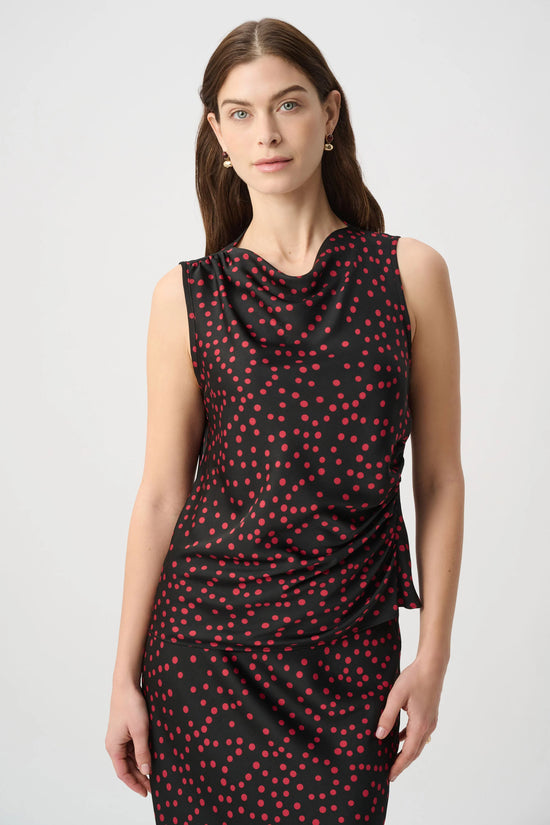 Polka Dot Recycled Satin Top 264117