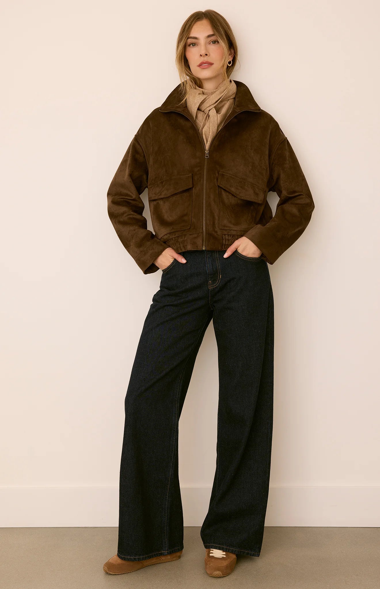 ASHTON SUEDE JACKET W/POCKETS
