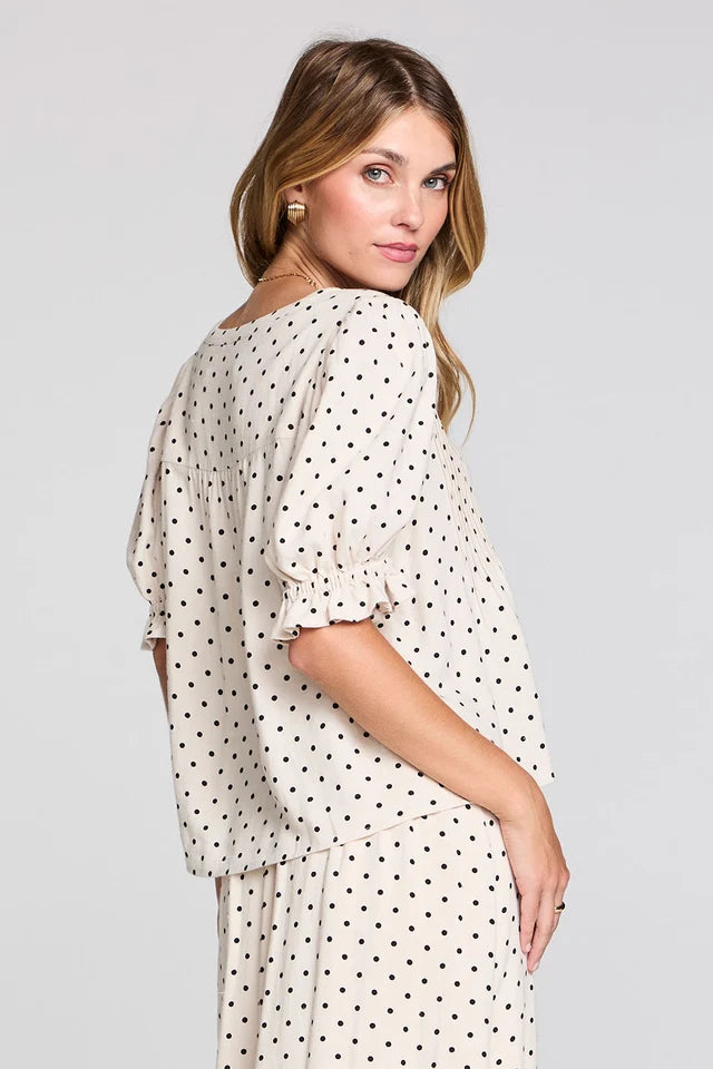 PRESLEE POLKA DOT TOP