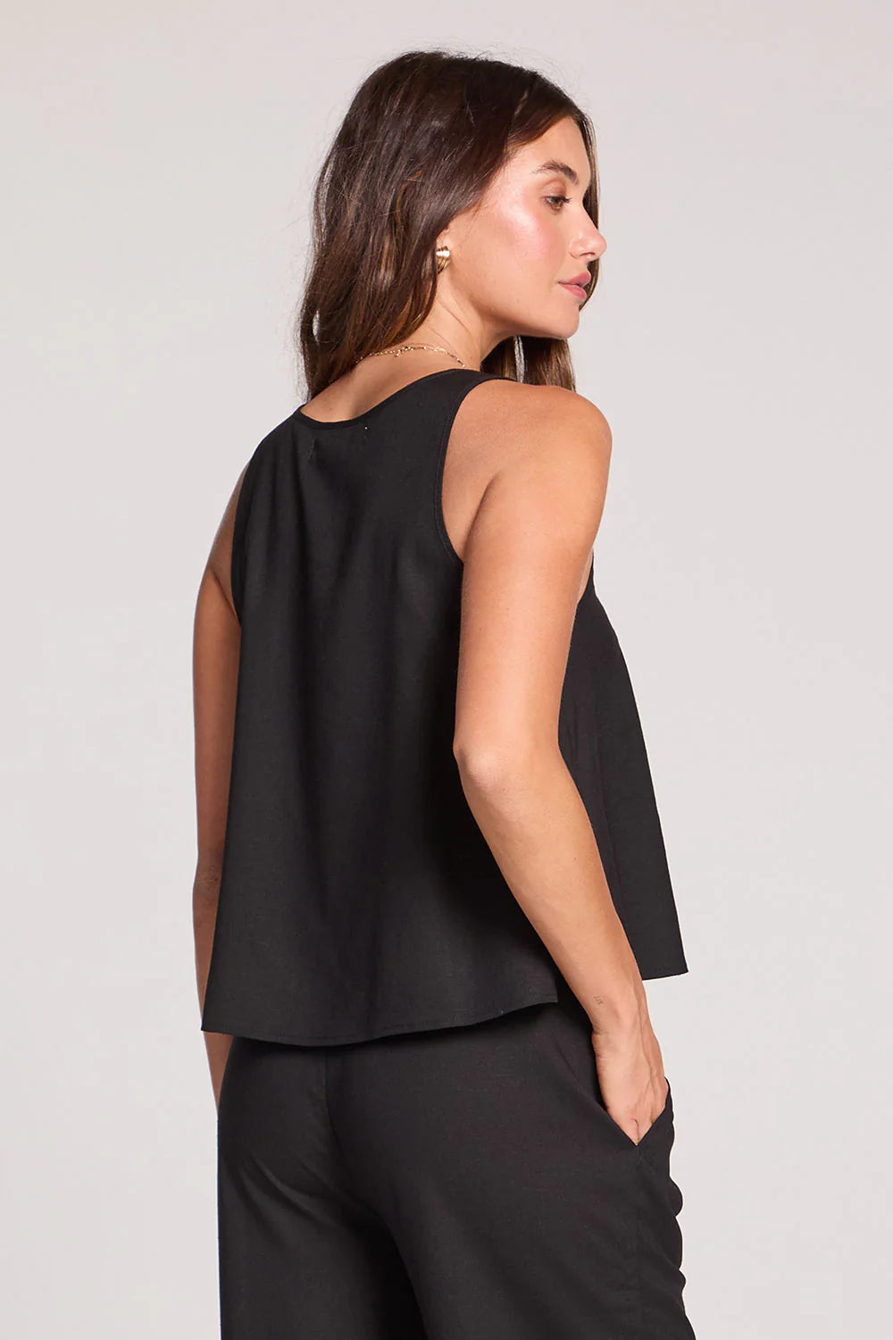 BELLE  WOVEN ALINE TANK