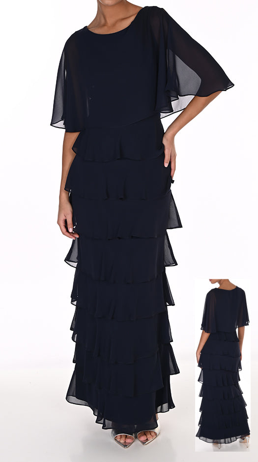 LONG LAYERED GOWN 269003