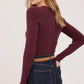 CELIA L/S PULLOVER TOP